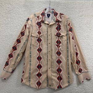 Panhandle Slim Western Shirt Men’s Large Snap Pearl buttons Aztec Southwest